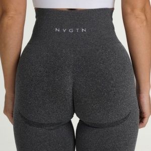 NVGTN dark grey seamless contour leggings small